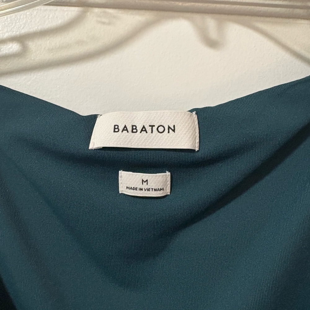 Aritzia Babaton Deep Teal Crop Top - Picture 3 of 5